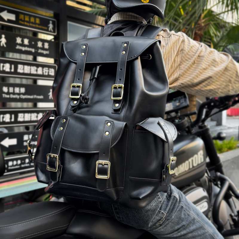 Leather Backpack Vintage - สินค้าใหม่กระเป๋าเป้สะพายหลังหนังแท้หรูหราผู้ชายหนังวัวแท้กระเป๋าเดินทางชายกระเป๋าเป้สะพายหลังวินเทจ 17 นิ้วแล็ปท็อปกระเป๋านักเรียนกระเป๋าเป้สะพายหลัง