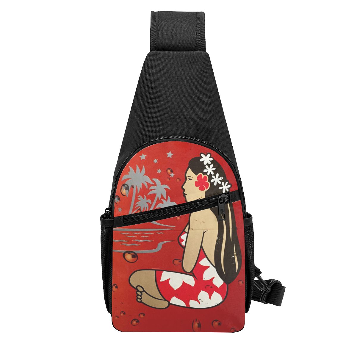 Sling Backpack Shoulder - ฮินาโน ตาฮิติกระเป๋าคาดหน้าอกผู้ชาย กระเป๋าสะพายข้าง กระเป๋าเป้สะพายหลัง กระเป๋าเดินทาง กระเป๋าเดินป่า