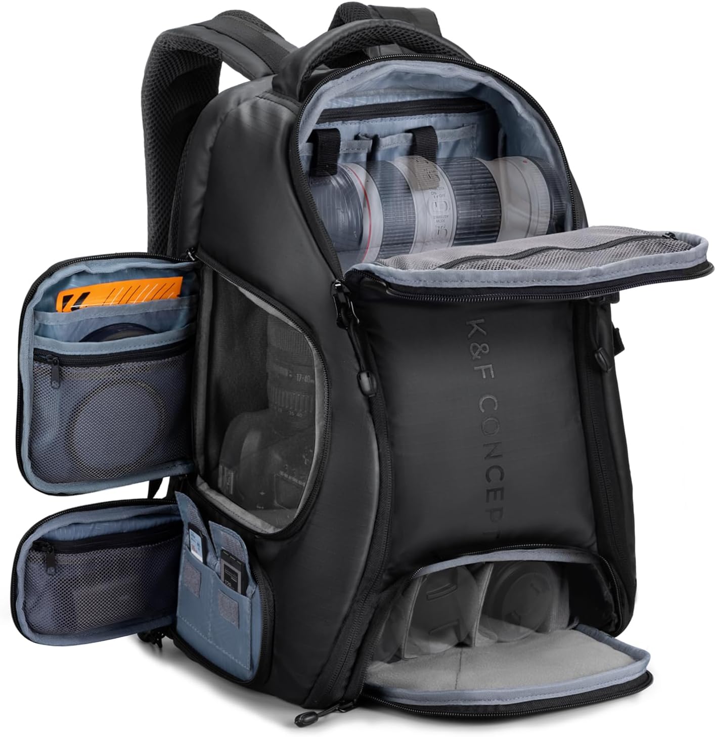 Laptop Backpack 15.6 - กระเป๋าเป้สะพายหลังสำหรับกล้องถ่ายรูป K&F CONCEPT ความจุขนาดใหญ่ 25 ลิตร
