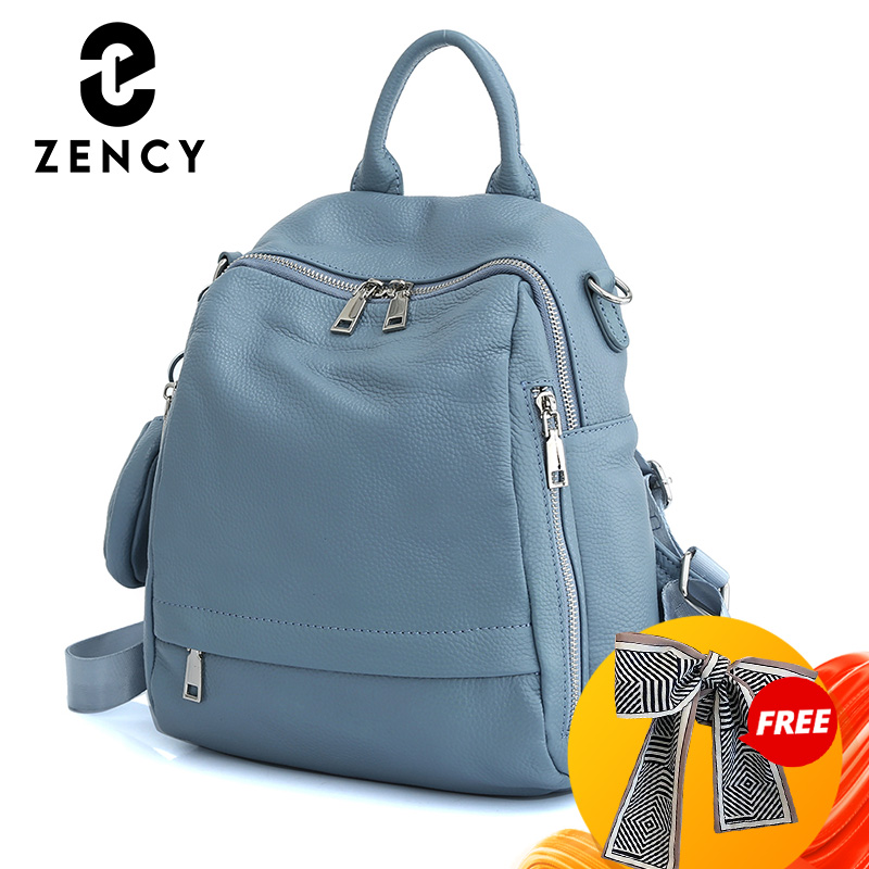 Fashion Backpack Women - เซนซี่กระเป๋าเป้สะพายหลังหนังแท้สำหรับผู้หญิง กระเป๋านักเรียนคุณภาพสูง กระเป๋าเดินทาง กระเป๋าสะพายไหล่สำหรับผู้หญิง กระเป๋าเป้สะพายหลังสำหรับเดินทาง