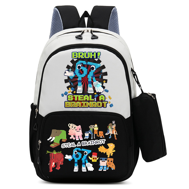 Hydration Pack Outdoor - กระเป๋าเป้สะพายหลังลายการ์ตูนน่ารัก 67 Six Seven 2 ชิ้น