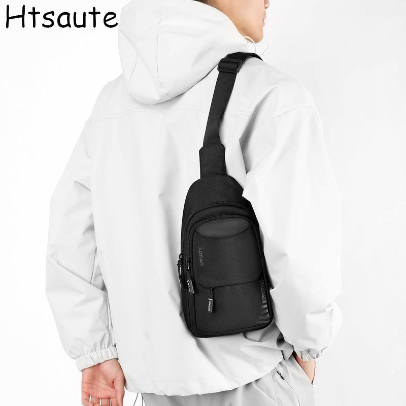 Sling Backpack Shoulder - กระเป๋าสะพายข้างสำหรับผู้ชายความจุขนาดใหญ่กระเป๋าคาดหน้าอกผู้ชายกระเป๋าเดินทางแบบลำลองกระเป๋าสะพายข้างแบบยูนิเซ็กซ์กระเป๋าสะพายไหล่กระเป๋าเป้สะพายหลังนักเรียน
