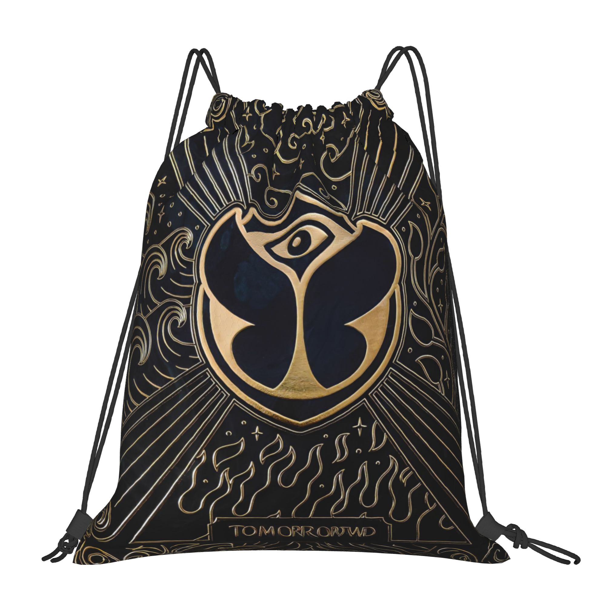 Drawstring Gym Bag - กระเป๋าเป้สะพายหลังแบบมีเชือกผูกของทอมอร์โมลด์แลนด์ กระเป๋าใส่ของสำหรับออกกำลังกาย กันน้ำ สำหรับโยคะ