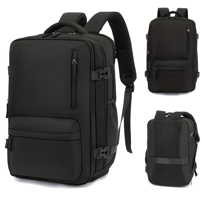 Laptop Backpack 15.6 - กระเป๋าเป้เดินทางธุรกิจแบบขยายได้, กระเป๋าเป้ใส่แล็ปท็อปกันน้ำ ใส่โน้ตบุ๊กขนาด 15.6 นิ้ว พร้อมสายรัดกระเป๋าเดินทางสำหรับการเดินทางเพื่อธุรกิจ