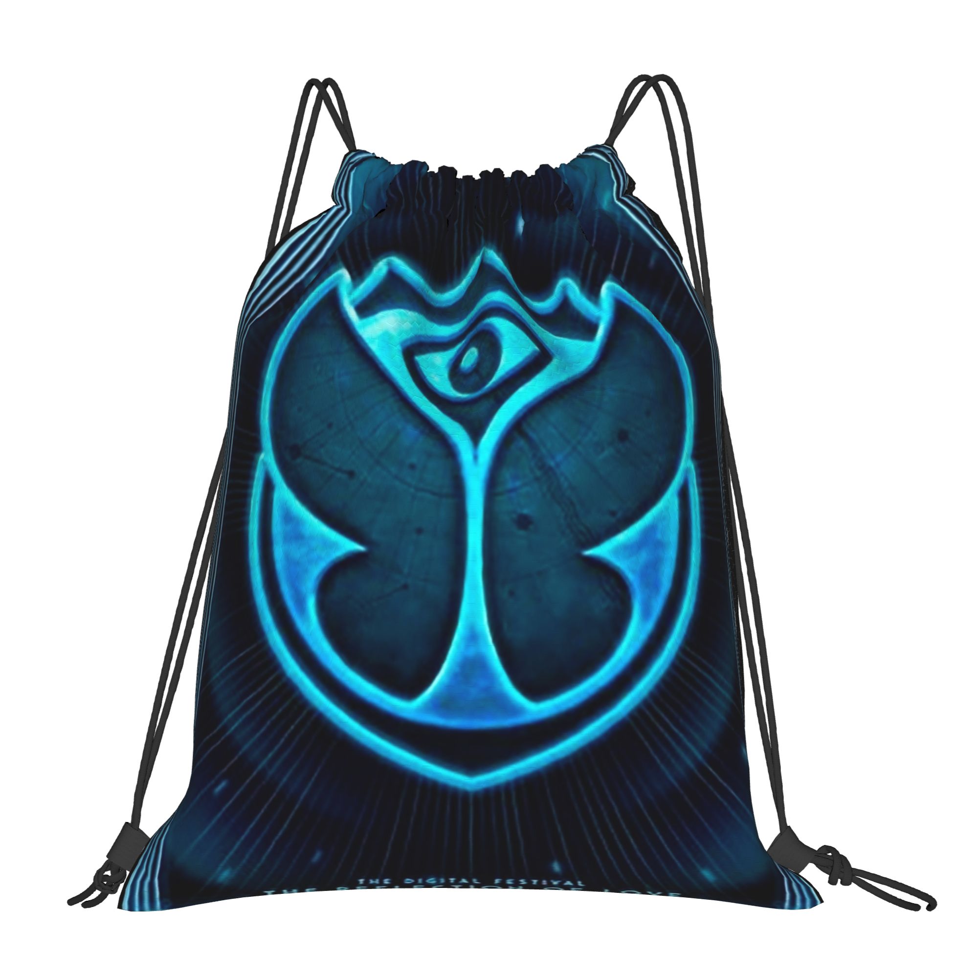 Drawstring Gym Bag - กระเป๋าเป้สะพายหลังแบบมีเชือกผูก Place of the World Tomorrowlands