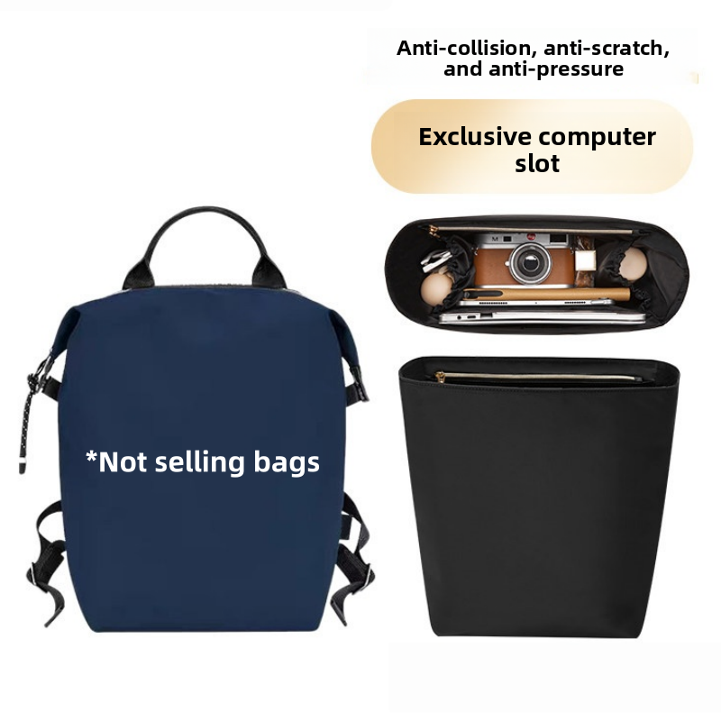 Backpack Insert Organizer - แผ่นรองจัดระเบียบกระเป๋าสำหรับใส่ในกระเป๋าเป้ Longchamp Energy ทำจากไนลอน ช่วยจัดระเบียบกระเป๋าใส่แล็ปท็อป รองรับการจัดเก็บภายใน