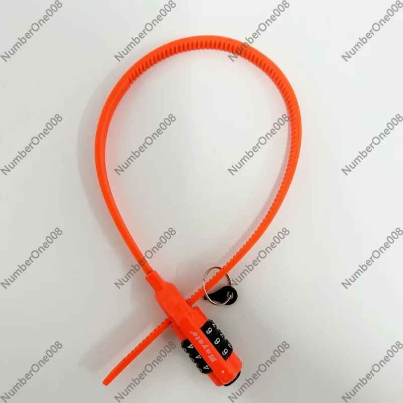 Backpack Lock Combo - หมวกกันน็อคจักรยาน 5-in-1 และสายล็อคกระเป๋าเดินทาง, สายล็อคแบบพกพาทำจากสแตนเลสสำหรับจักรยานและกระเป๋าเป้