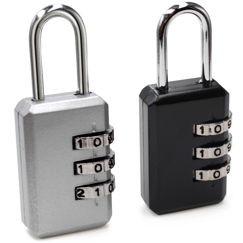 Backpack Lock Combo - กุญแจรหัสแบบหมุน 3 หลัก ขนาดเล็ก สำหรับกระเป๋าเดินทาง เป้สะพายหลัง