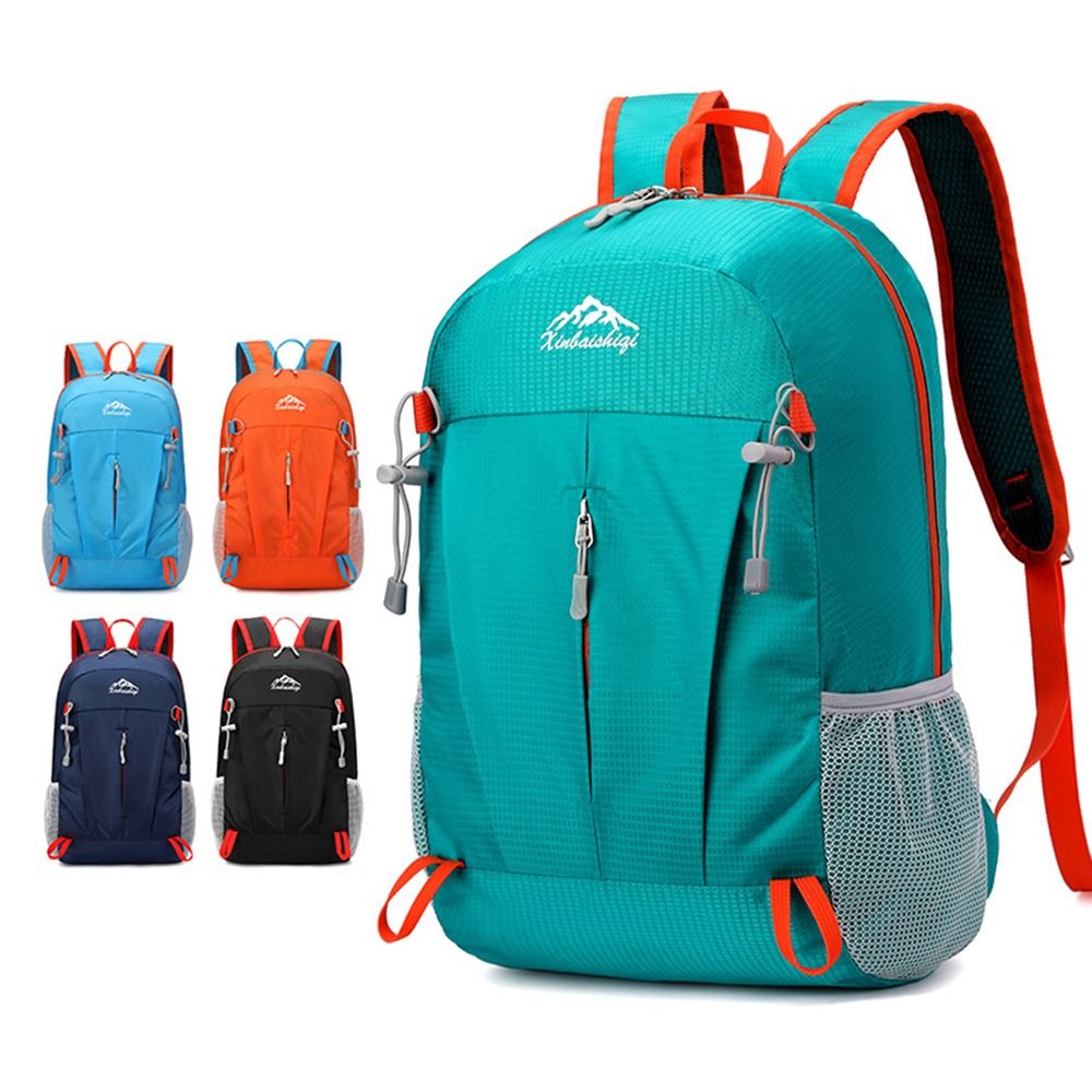 Hiking Backpack Waterproof - กระเป๋าเป้สะพายหลังเดินป่าอเนกประสงค์ 25 ลิตร กระเป๋าเป้สะพายหลังกีฬาแบบพับได้ น้ำหนักเบา ผ้าไนลอนกันน้ำ