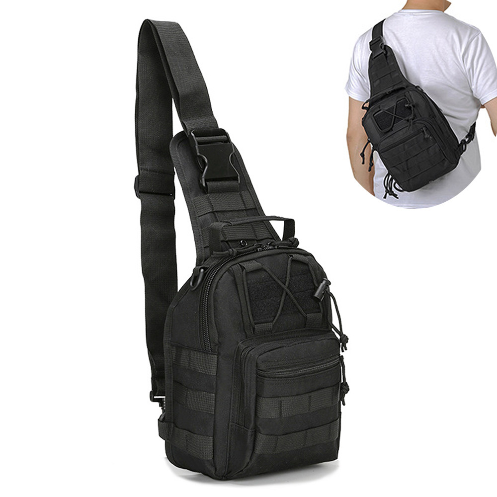 Sling Backpack Shoulder - กระเป๋าสะพายข้างผู้ชาย กระเป๋าคาดไหล่ กระเป๋าคาดอก สำหรับเดินทาง กีฬากลางแจ้ง ปีนเขา