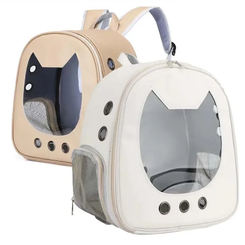 Foldable Backpack Small - กระเป๋าเป้ใสสำหรับสัตว์เลี้ยง พับเก็บได้ ใช้สำหรับพกพาแมว/สุนัข ออกนอกบ้าน ระบายอากาศได้ดี