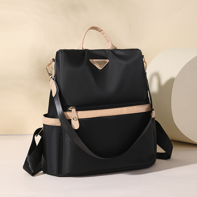 Travel Backpack Anti Theft - กระเป๋าเป้สะพายหลังผ้าอ๊อกซ์ฟอร์ดแบบใหม่ของยุโรปและสหรัฐอเมริกา สำหรับสาวๆ สไตล์ลำลอง แฟชั่นทันสมัย เรียบง่าย ป้องกันการโจรกรรม