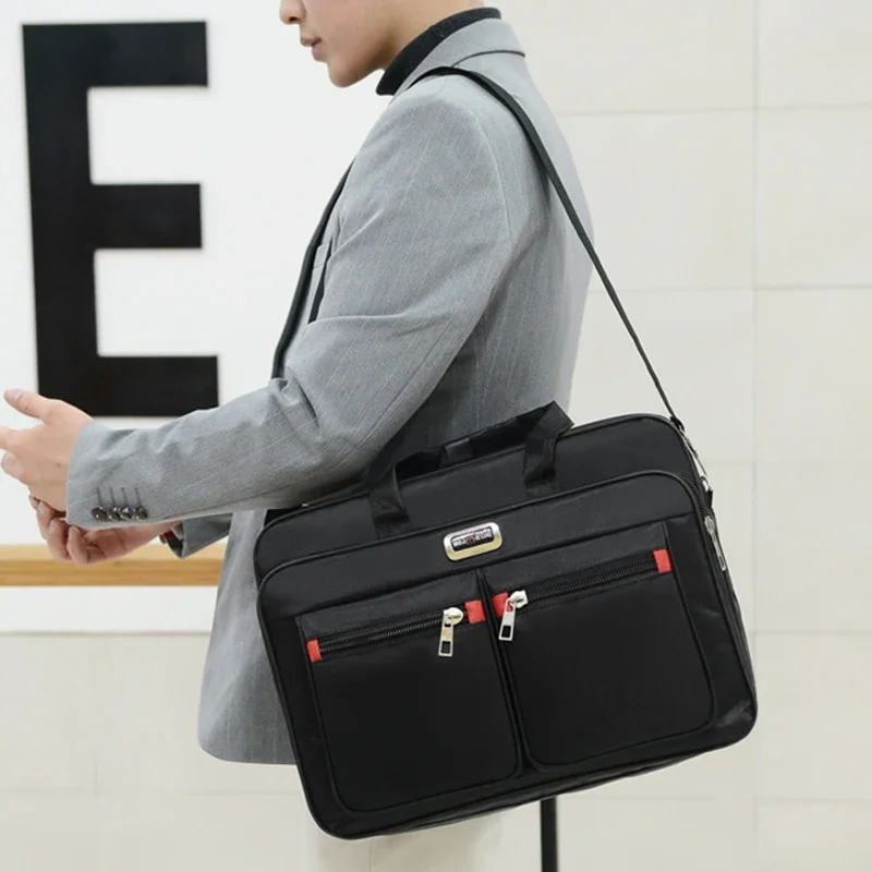 Laptop Backpack 15.6 - Simple Tote Men กระเป๋าเอกสารธุรกิจกระเป๋าถือสําหรับกระเป๋าแล็ปท็อปขนาด 15.6 นิ้วกระเป๋าสะพายไหล่ขนาดใหญ่กระเป๋าเดินทางโน้ตบุ๊ค