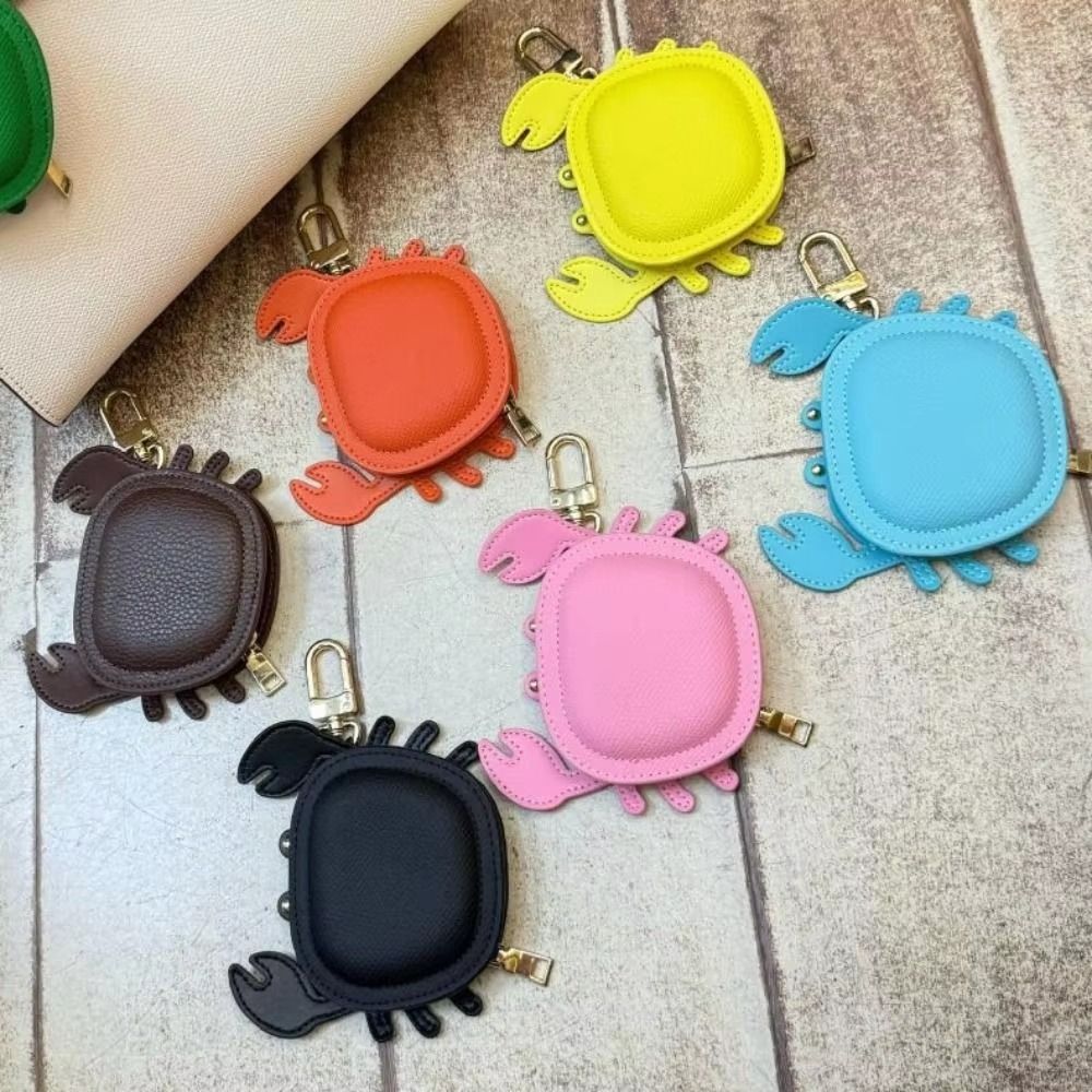 Mini Backpack Purse - กระเป๋าใส่เหรียญรูปปูการ์ตูน พวงกุญแจน่ารัก กระเป๋าใบเล็ก หนัง PU รูปปู