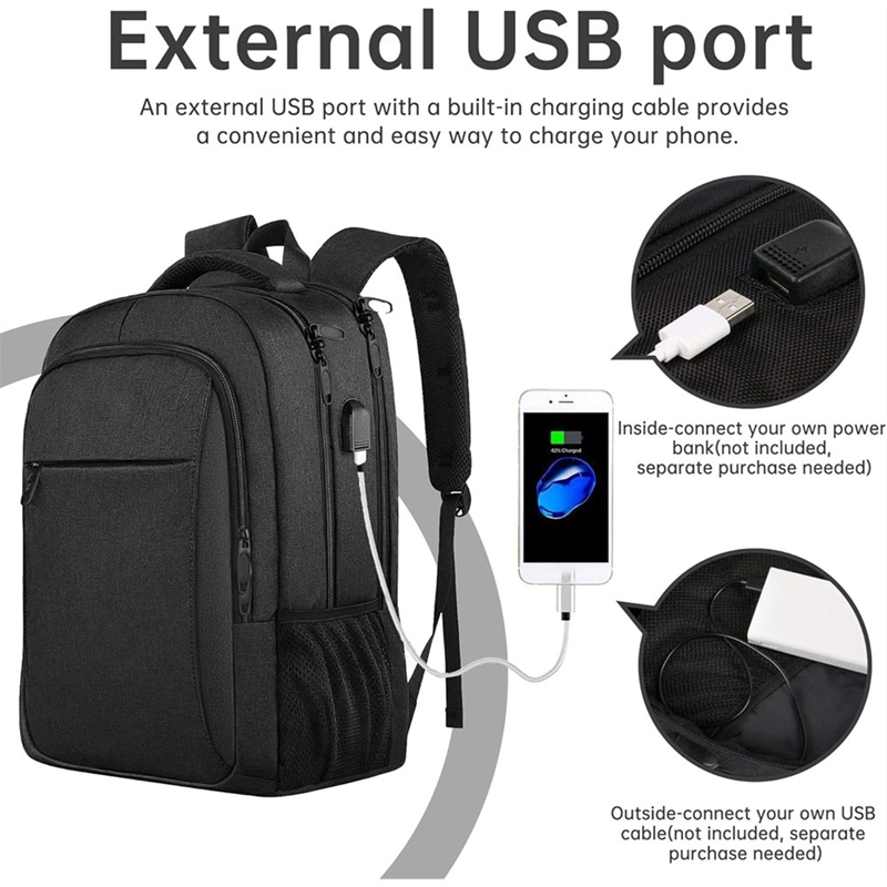 กระเป๋าเป้สะพายหลังแล็ปท็อปสำห - Travel Backpack Anti Theft บทวิจารณ์และราคา
