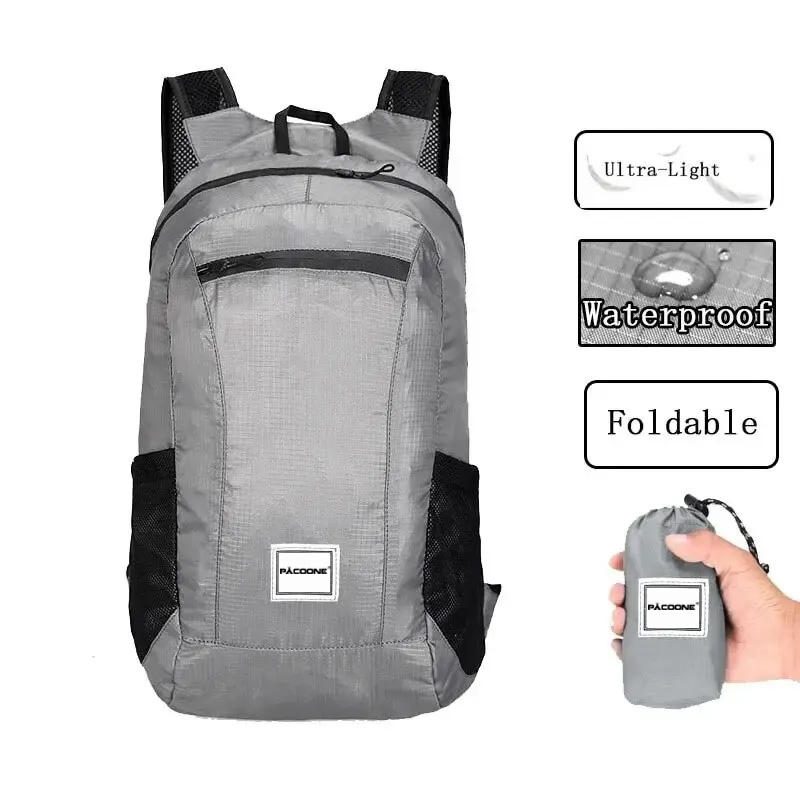 กระเป๋าเดินป่ากลางแจ้ง20L น้ำห - Foldable Backpack Small บทวิจารณ์และราคา