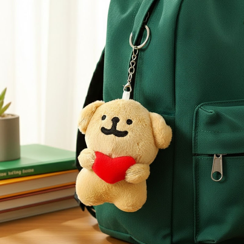 พวงกุญแจตุ๊กตาหมาหัวใจน่ารัก 1 - Mini Backpack Purse บทวิจารณ์และราคา