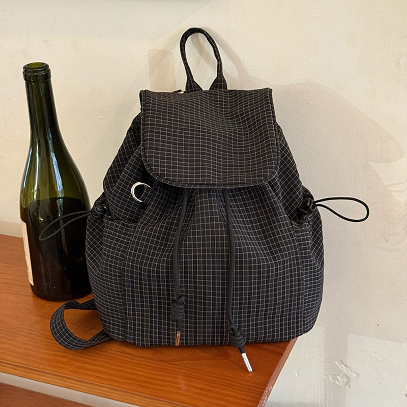 กระเป๋าเป้สะพายหลังลายสก๊อตน้ำ - Canvas Backpack Casual บทวิจารณ์และราคา