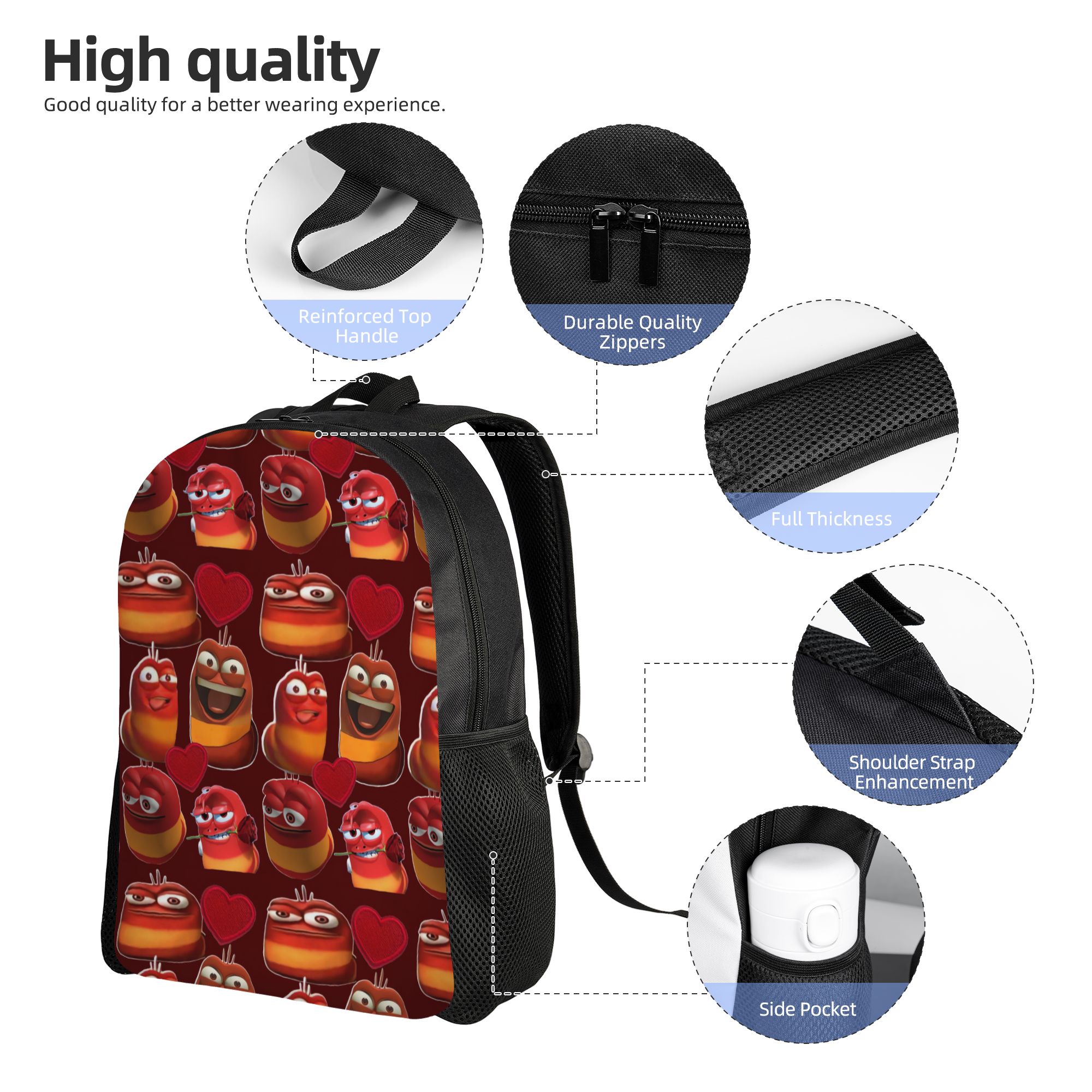 กระเป๋าเป้สะพายหลัง Larva Yell - School Backpack Teen บทวิจารณ์และราคา