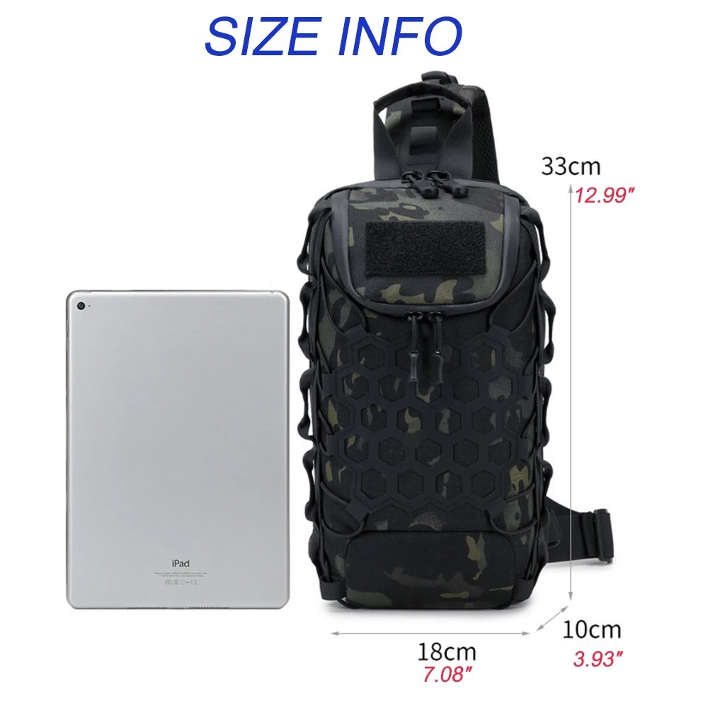 กระเป๋าเป้สะพายหลังแบบยุทธวิธี - Sling Backpack Shoulder บทวิจารณ์และราคา