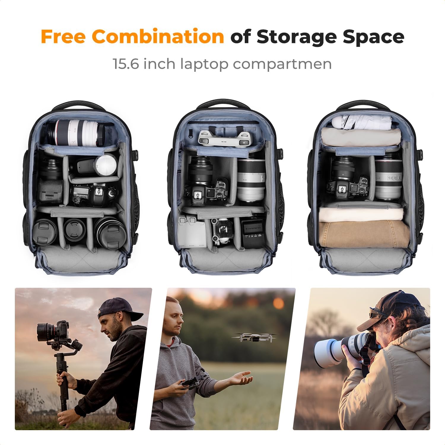 กระเป๋าเป้สะพายหลังสำหรับกล้อง - Laptop Backpack 15.6 บทวิจารณ์และราคา