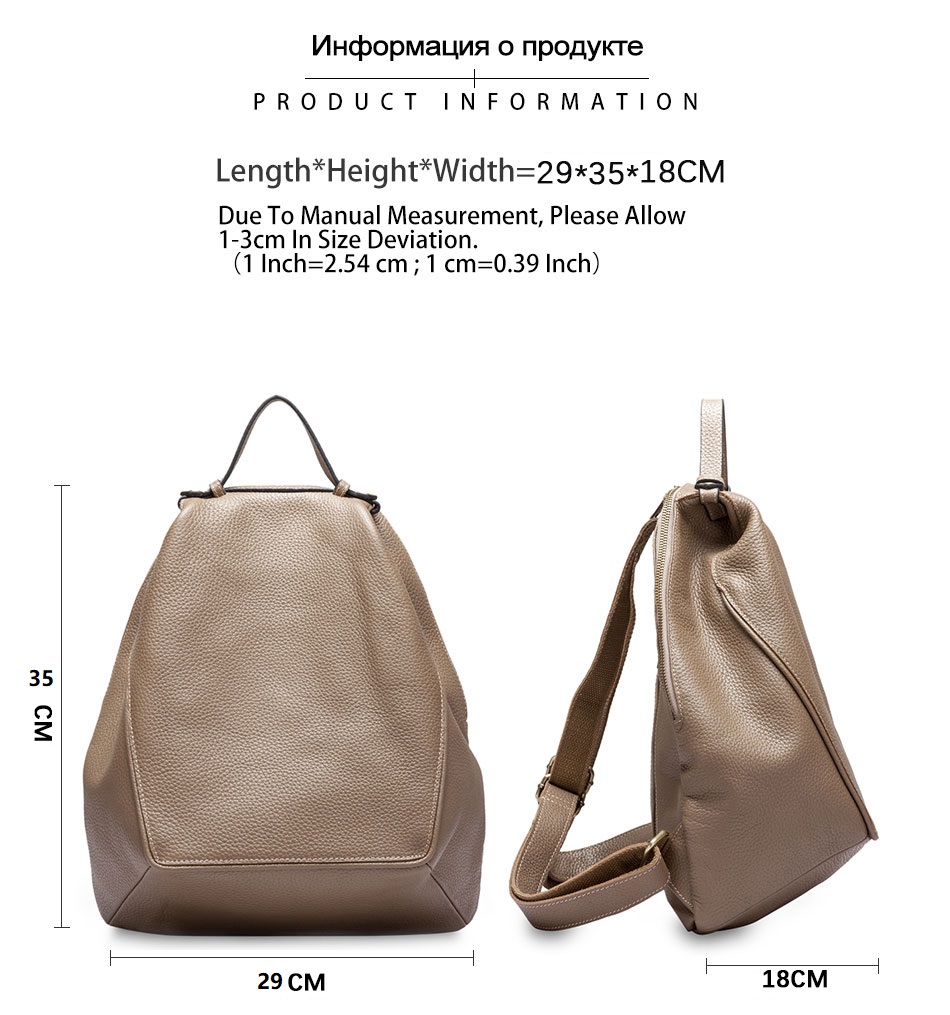 Zency ผู้หญิง 100% ของแท้หนัง  - Travel Backpack Anti Theft บทวิจารณ์และราคา
