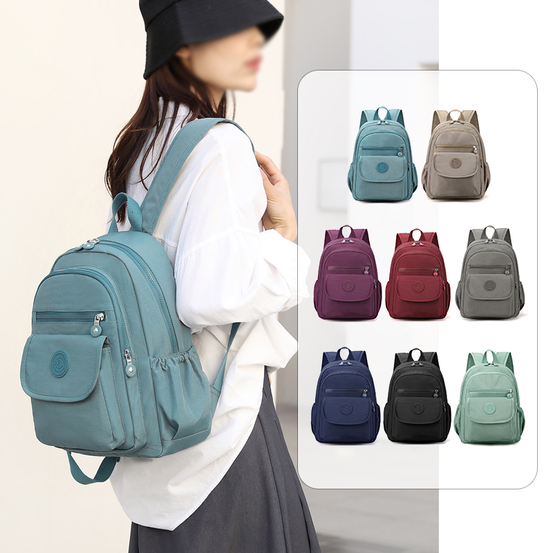 กระเป๋าเป้เดินทางสีดํามีสไตล์น - Canvas Backpack Casual บทวิจารณ์และราคา