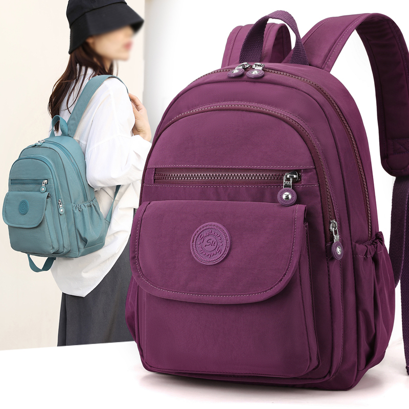 กระเป๋าเป้เดินทางสีดํามีสไตล์น - Canvas Backpack Casual บทวิจารณ์และราคา