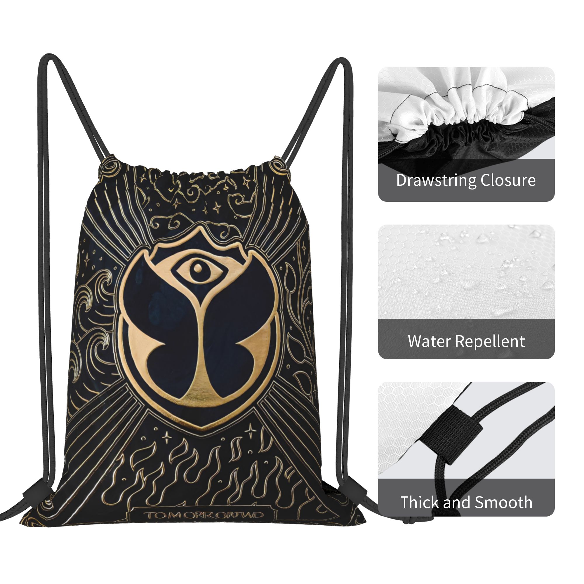 กระเป๋าเป้สะพายหลังแบบมีเชือกผ - Drawstring Gym Bag บทวิจารณ์และราคา