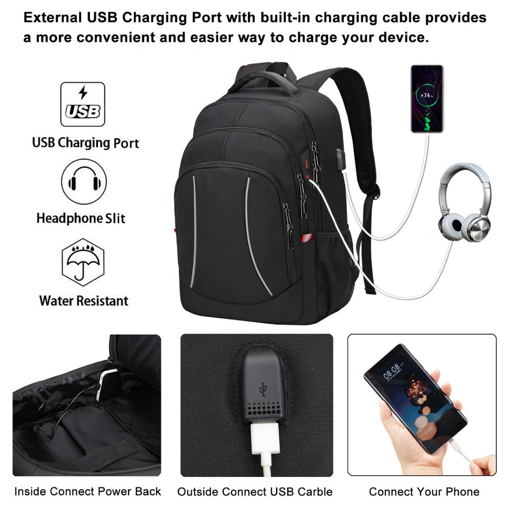 ผู้ชายมัลติฟังก์ชั่กระเป๋าเป้ส - Travel Backpack Anti Theft บทวิจารณ์และราคา