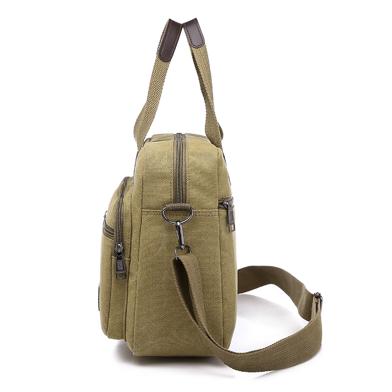 ผ้าใบผู้ชายกระเป๋าถือกระเป๋าสะ - Canvas Backpack Casual บทวิจารณ์และราคา