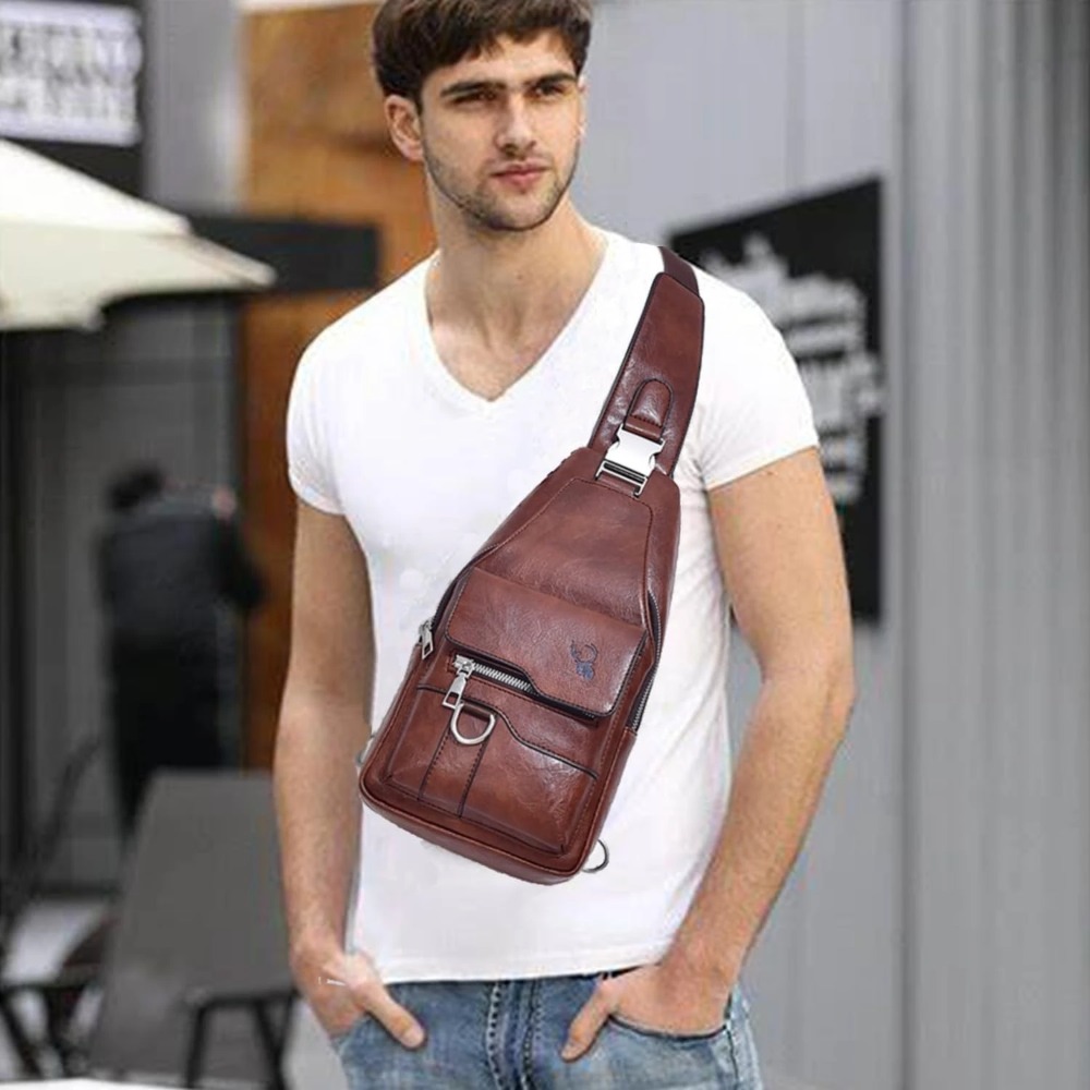 กระเป๋าสะพายข้างสำหรับผู้ชาย ก - Sling Backpack Shoulder บทวิจารณ์และราคา
