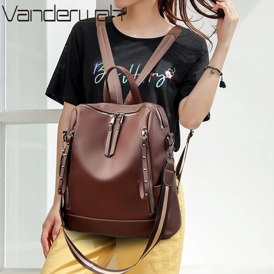 ยี่ห้อกระเป๋าเป้สะพายหลังหนังน - School Backpack Teen บทวิจารณ์และราคา