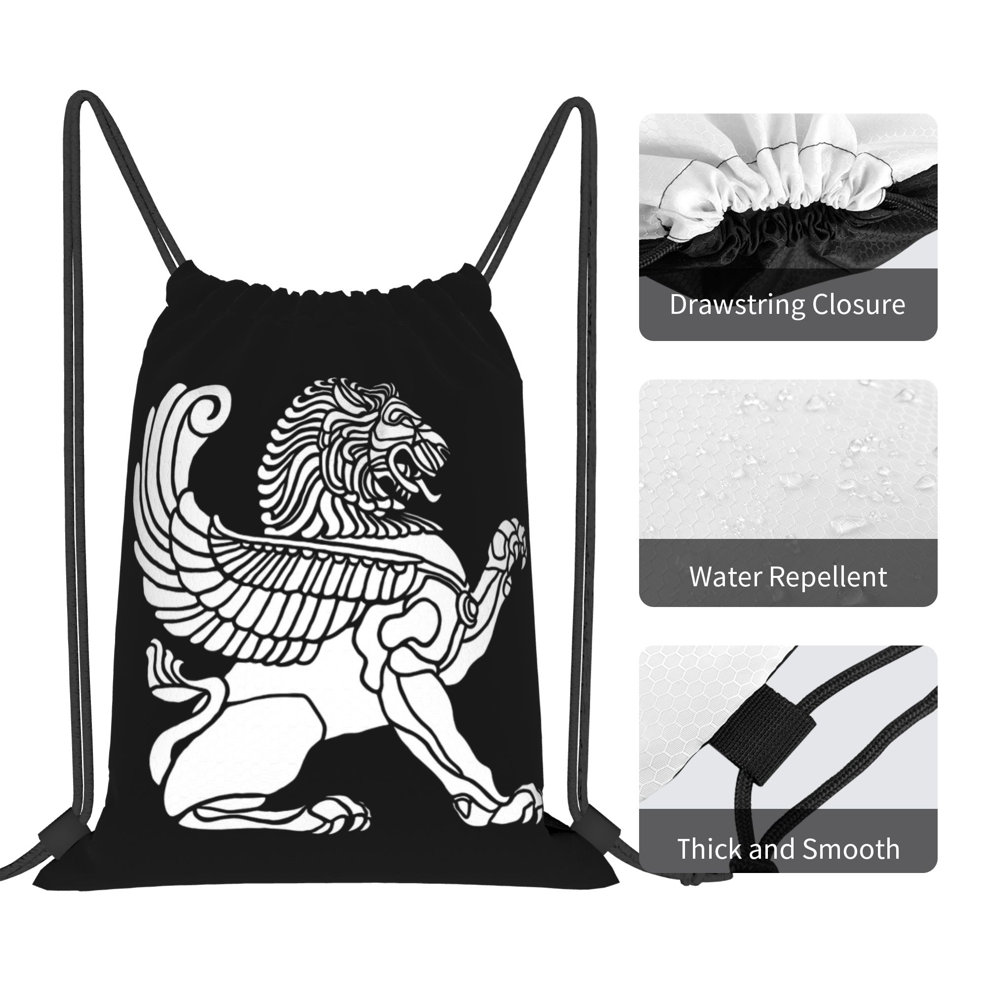 สิงโตเปอร์เซีย อิหร่าน ไอหร่าน - Drawstring Gym Bag บทวิจารณ์และราคา