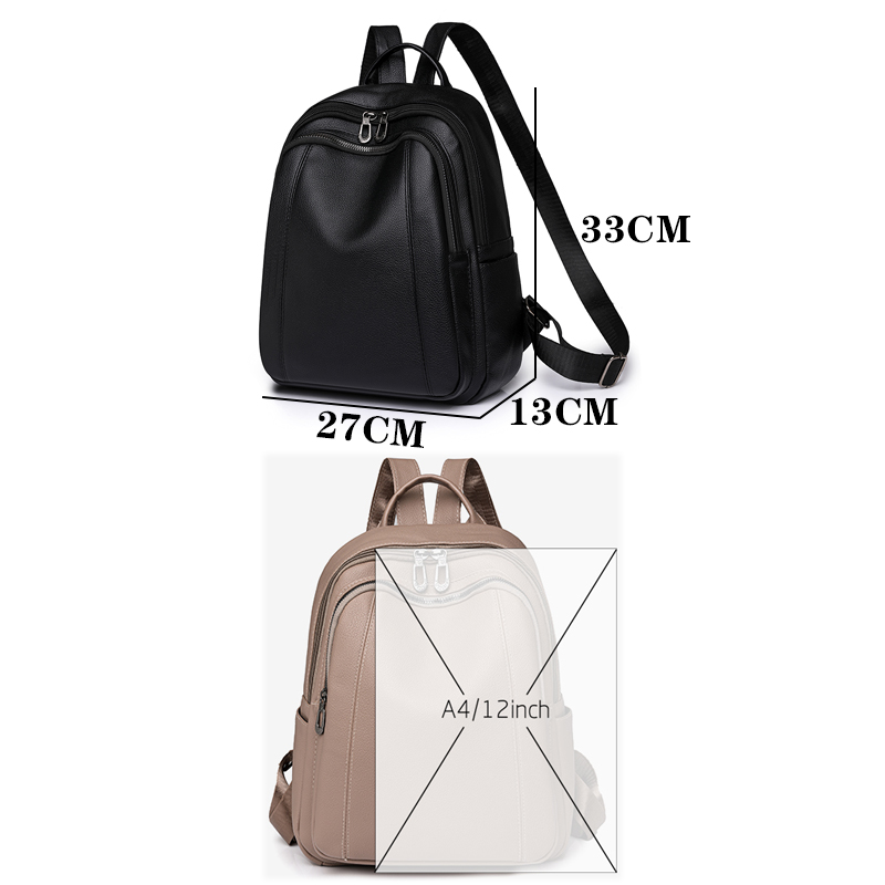หนังคุณภาพสูงกระเป๋าเป้สะพายหล - Leather Backpack Vintage บทวิจารณ์และราคา