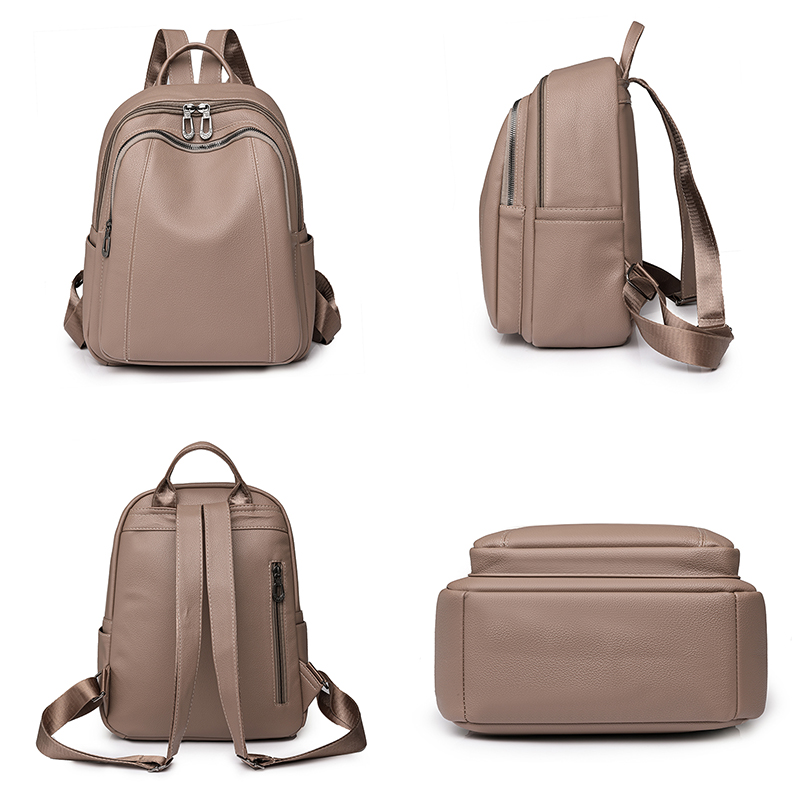 หนังคุณภาพสูงกระเป๋าเป้สะพายหล - Leather Backpack Vintage บทวิจารณ์และราคา