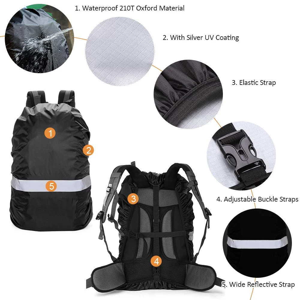 1 ชิ้นอัพเกรดกระเป๋าเป้สะพายหล - Rain Cover Backpack บทวิจารณ์และราคา