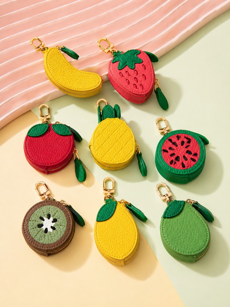 พวงกุญแจหนังรูปผลไม้น่ารัก กระ - Backpack Insert Organizer บทวิจารณ์และราคา