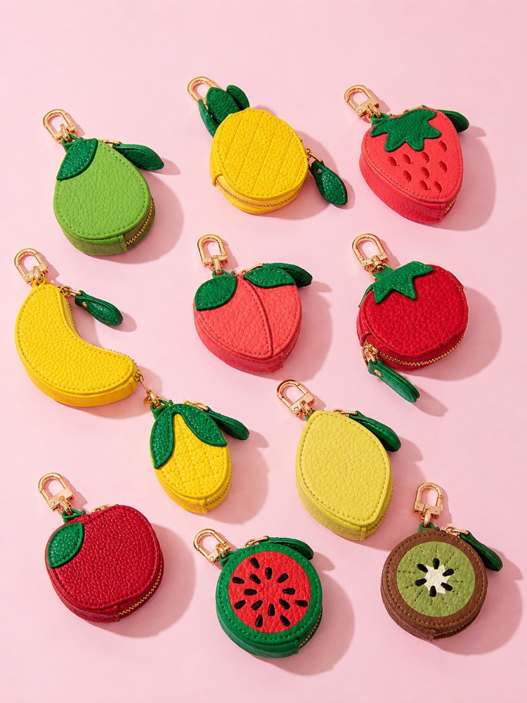 พวงกุญแจหนังรูปผลไม้น่ารัก กระ - Backpack Insert Organizer บทวิจารณ์และราคา