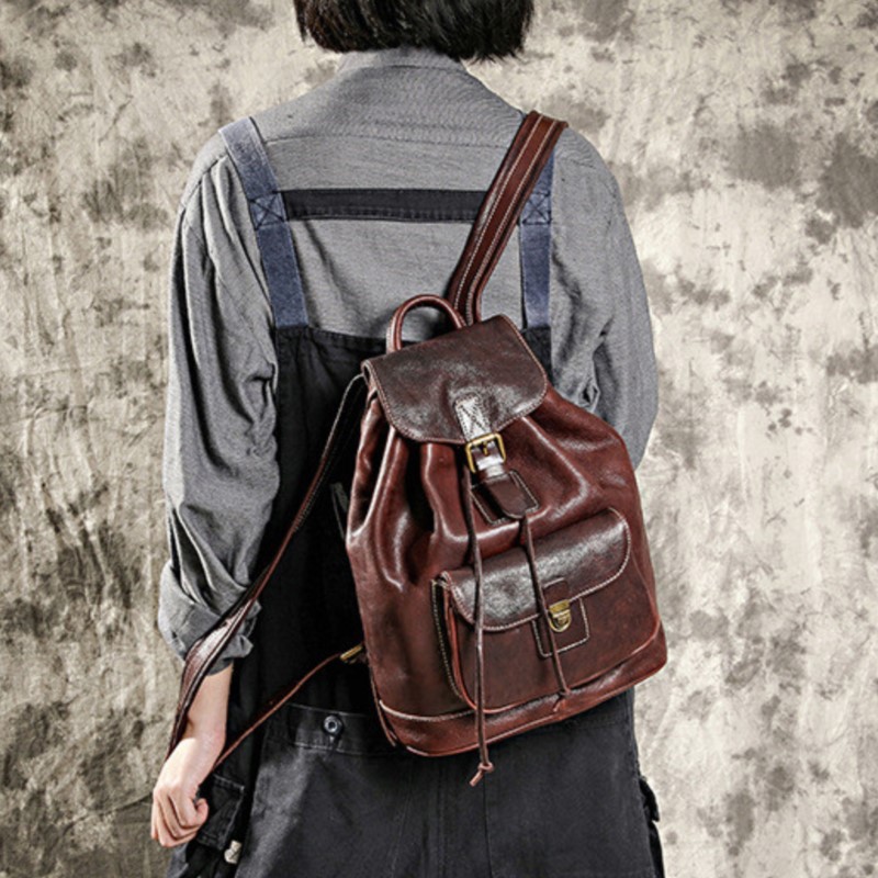 กระเป๋าเดินทางหนังวัวแท้ Johna - Leather Backpack Vintage บทวิจารณ์และราคา