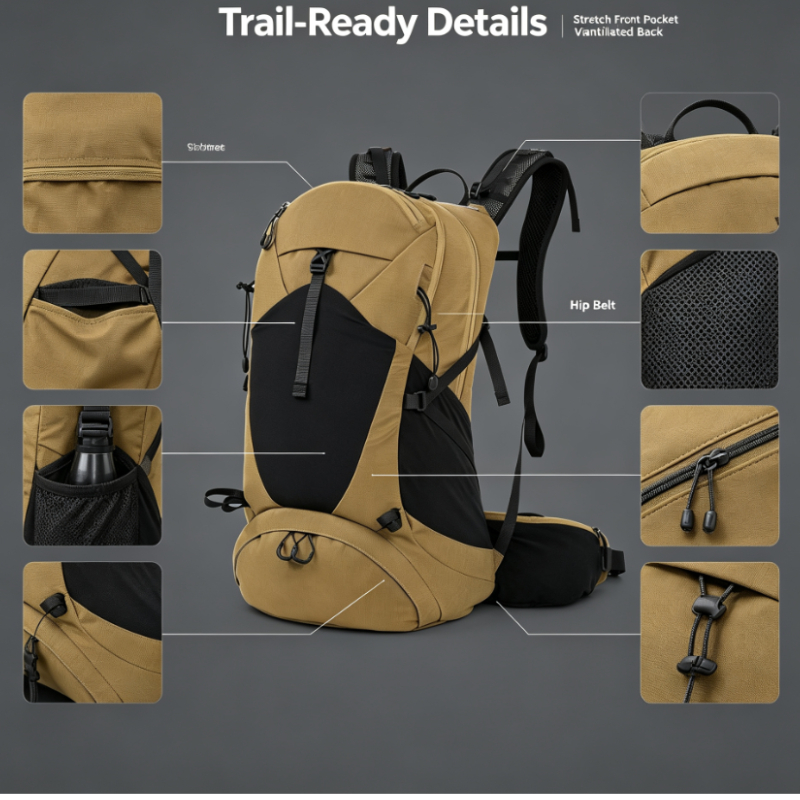 กระเป๋าเป้เดินป่าขนาดใหญ่ กันน - Hiking Backpack Waterproof บทวิจารณ์และราคา