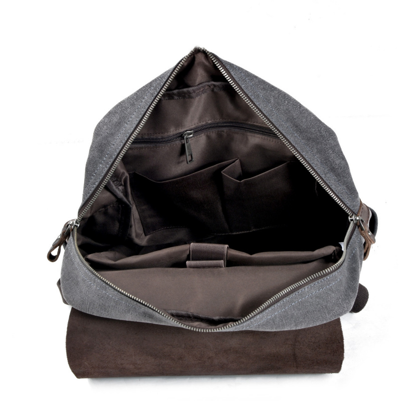 กระเป๋าเป้สะพายหลังผู้ชายสไตล์ - Canvas Backpack Casual บทวิจารณ์และราคา