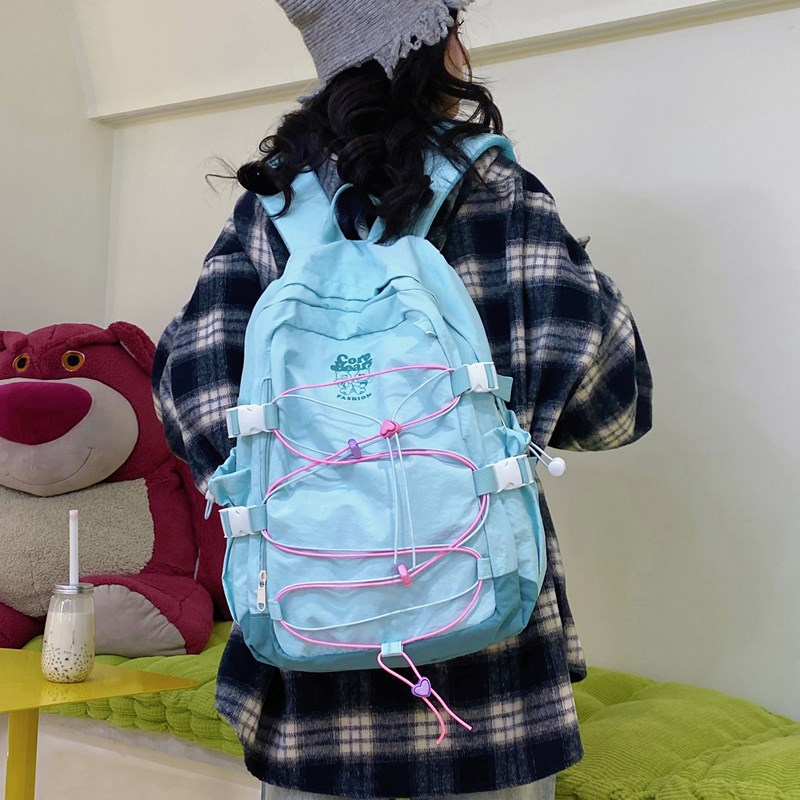 LEFTSIDE กระเป๋าเป้สะพายหลังไน - School Backpack Teen บทวิจารณ์และราคา